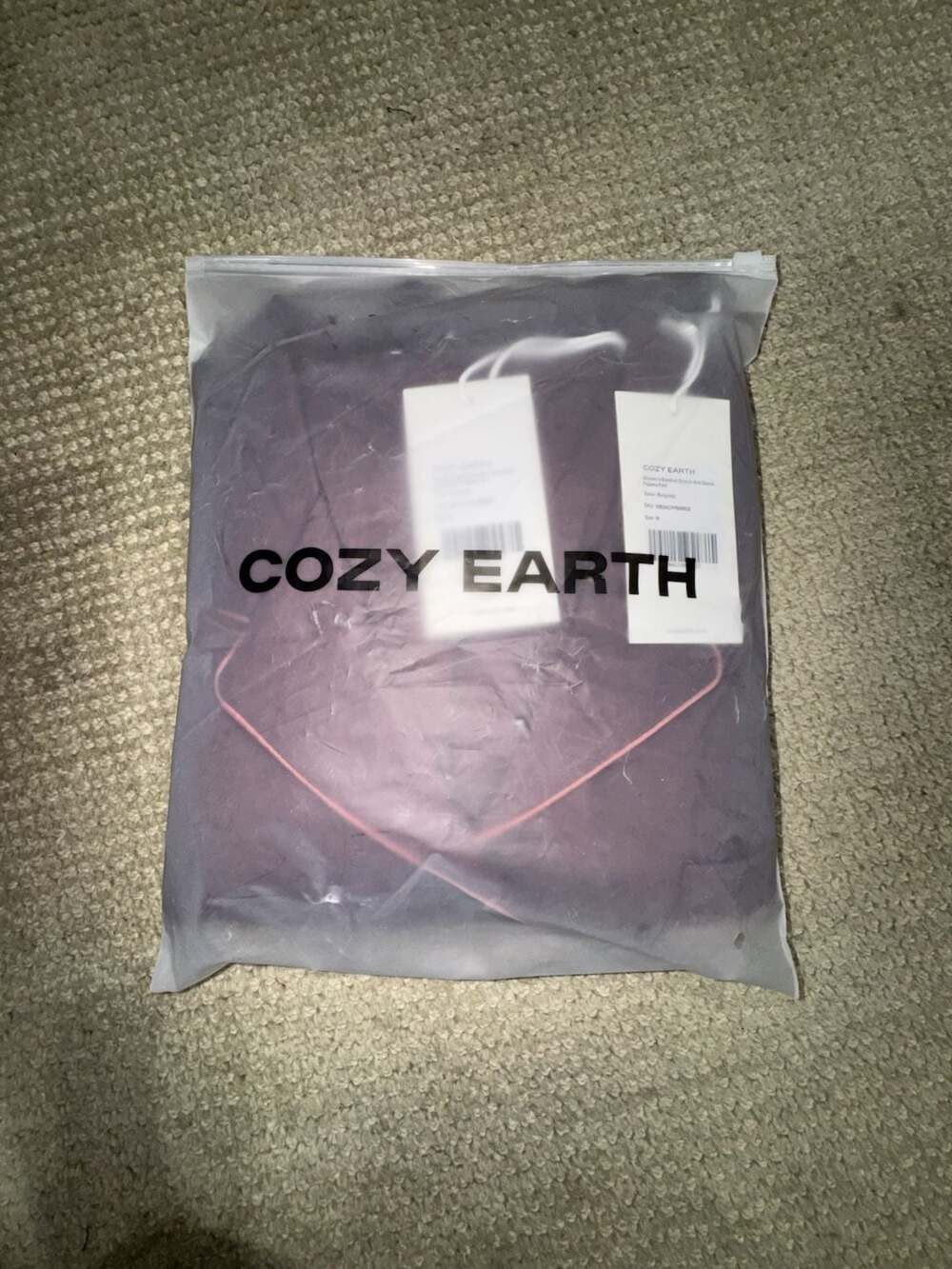 Cozy Earth Women's Bamboo Stretch-Knit Classic Pajama Set Size M - Picture 3 of 5